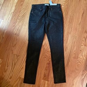 Loft size 4/27 skinny black (with gold) skinny jeans